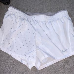 Nike white star shorts